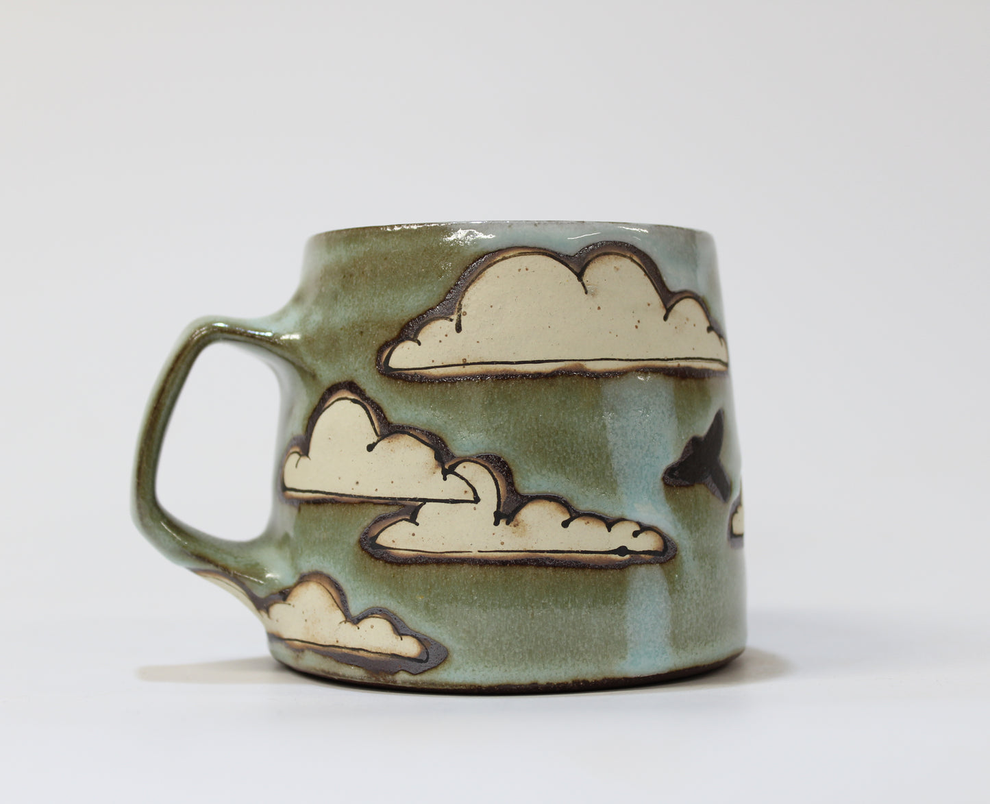 11. Thrown Clouds Mug with Toast Moon. 14 oz.